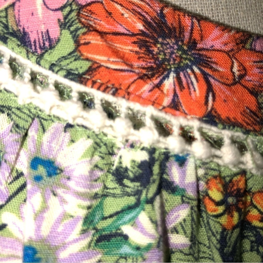 Wild Fable Floral Print Jumper Style Sundress Size Small Crochet Cottage Prairie - Picture 8 of 10
